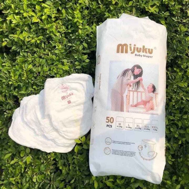 (Combo 100 Miếng) Tã/Bỉm Quần Mijuku Xuất Nhật Đủ Size M/L/Xl/Xxl/Xxxl 100 Miếng