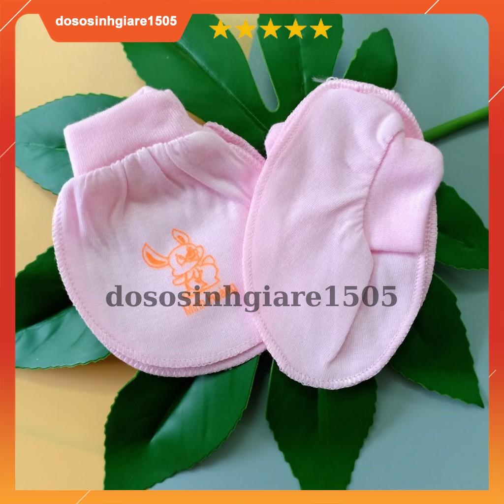 Combo 5 Set bao tay chân Minh Hoàng Màu và Sọc cổ bo/ Combo 5 đôi bao tay và 5 đôi bao chân màu cổ bo Minh Hoàng