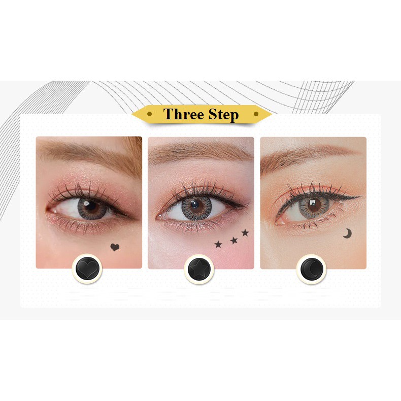 Bút Xăm Hình Ngôi Sao, Tim, mặt trăng Kèm 1 Đầu Kẻ Mắt Cá Tính | BigBuy360 - bigbuy360.vn