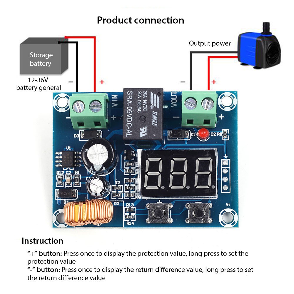 Mô Đun Sạc Pin Chính Xác Xh-M609 DC 12V-36V