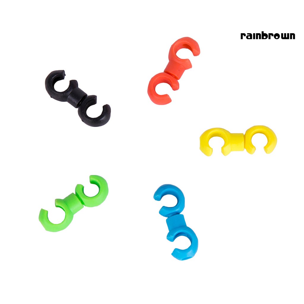 Set 20 Kẹp Dây Cáp Xe Đạp Hình Chữ S Có Thể Xoay Được Tiện Dụng