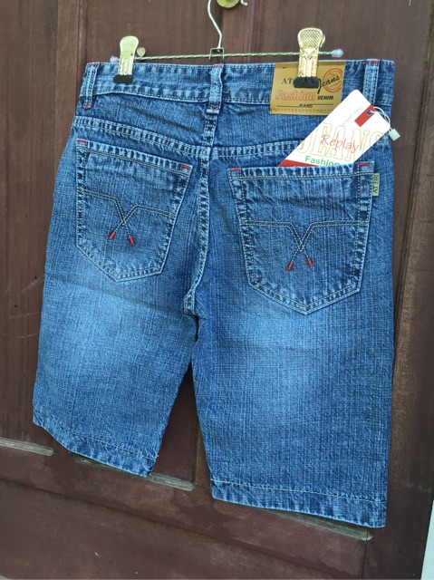 Quần Short Jean nam chất liệu cotton thiết kế màu sắc basic,quần bò ngố thoáng mát QS06