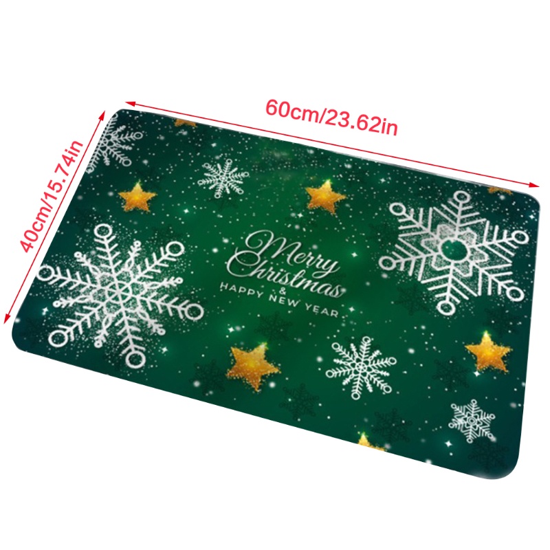 Thảm Lót Sàn Chống Trượt In Họa Tiết Giáng Sinh Trang Trí Nội Thất
