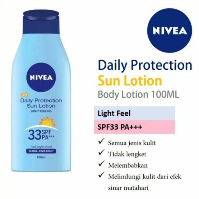 Nivea (hàng Mới Về) Kem Chống Nắng Hàng Ngày Spf Pa 100 ml / Suncreen / S