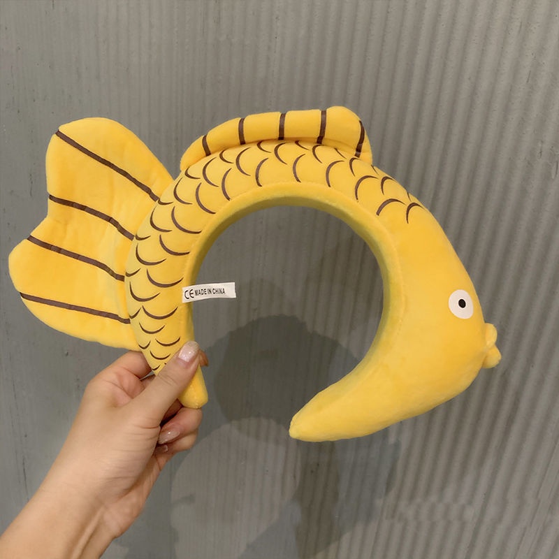 Băng Đô Cài Tóc Bản Rộng Không Trượt Họa Tiết Hoạt Hình Dễ Thương Cho Nữ