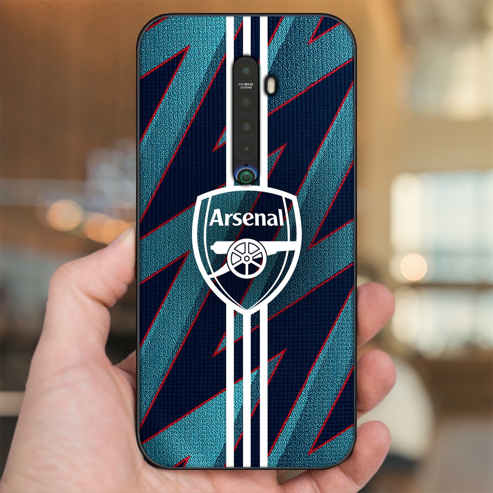 Ốp lưng Oppo Reno 2 viền đen in hình Arsenal FC