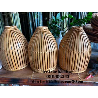 Đèn tre trang trí,decor trang trí tre , đèn nơm