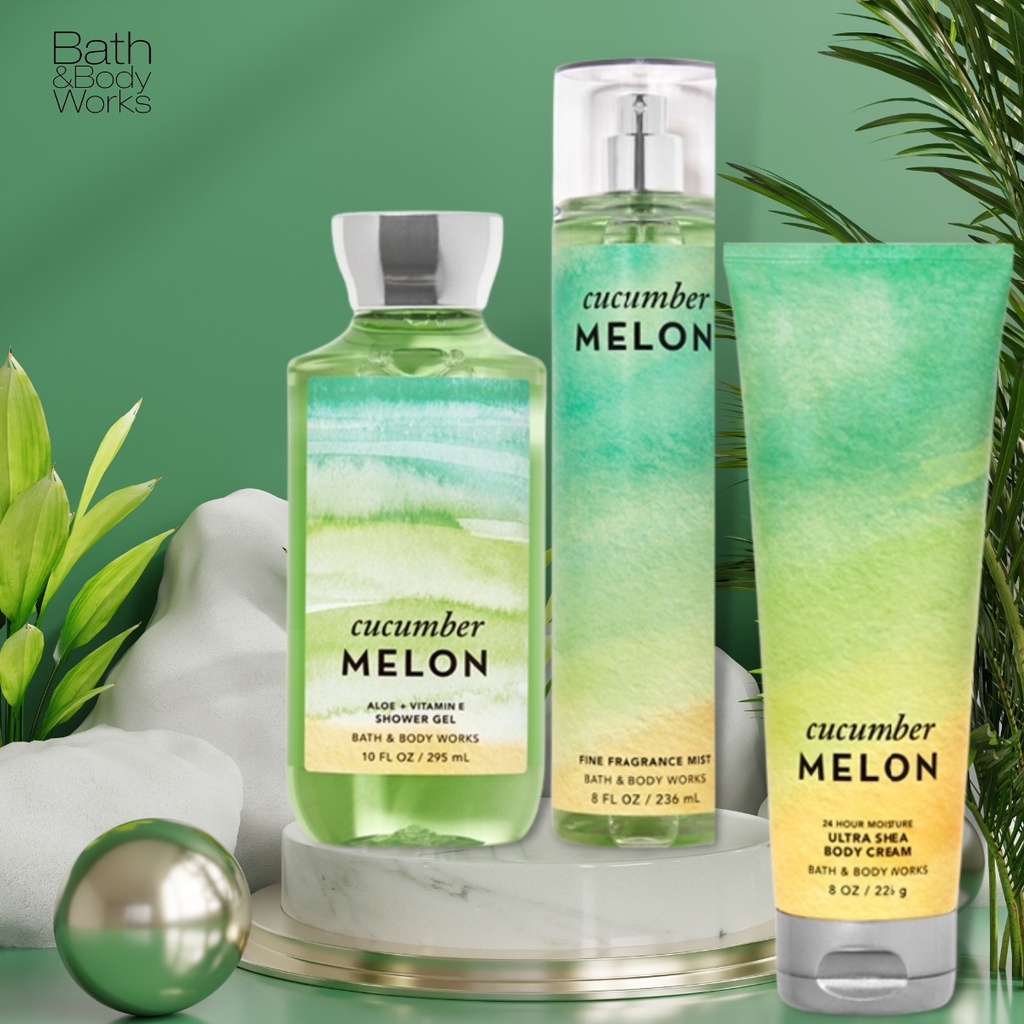 Xịt Thơm Toàn Thân Body Mist Bath And Body Works Cucumber Melon Thanh Mát Chai 236ml
