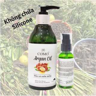Dầu xả thiên nhiên COMO Argan 300ml không chứa Silicone và hóa chất độc hại, mượt tóc, chắc khỏe, giảm gãy rụng