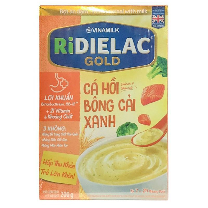 Bột ăn dặm Ridielac Cá Hồi Bông Cải xanh