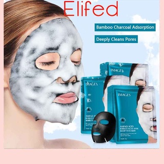 [Hàng mới về] Mặt nạ sủi bọt từ than tre đen axit amino hỗ trợ dưỡng ẩm làm trắng da chống lão hóa cho khuôn mặt