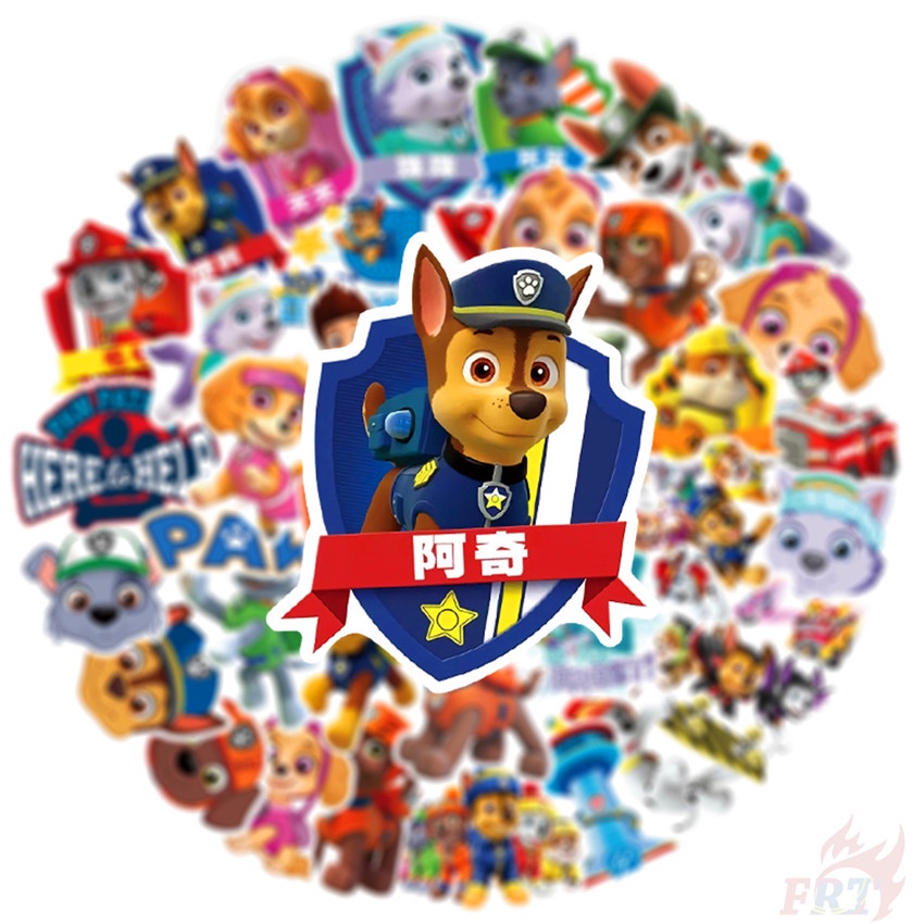 ❉ Miếng Dán Tuần Tra Chân Series 05 ❉ Bộ 50 Miếng Dán Trang Trí Laptop/ Ván Trượt/ Vali Họa Tiết Hoạt Hình Dễ Thương DIY