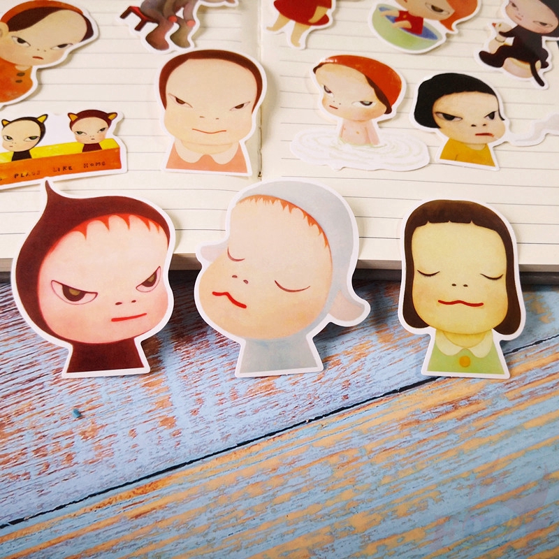 ❉ Nara Yoshitomo - Girl Stickers ❉ 13Pcs/Set Anime Fashion DIY Doodle Decals Stickers