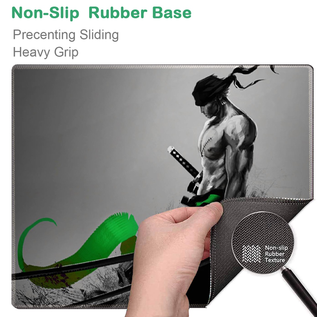 Miếng lót chuột in hình Roronoa Zoro cỡ 30cm x 25cm