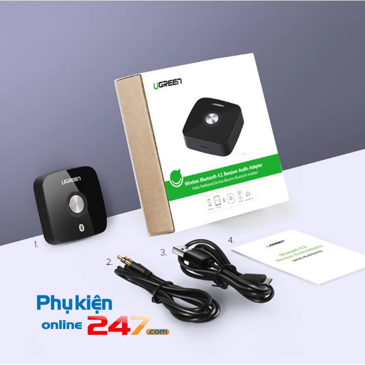 Thiết bị nhận Bluetooth aptX cho loa, âm ly đời cũ cắm cổng 3.5mm