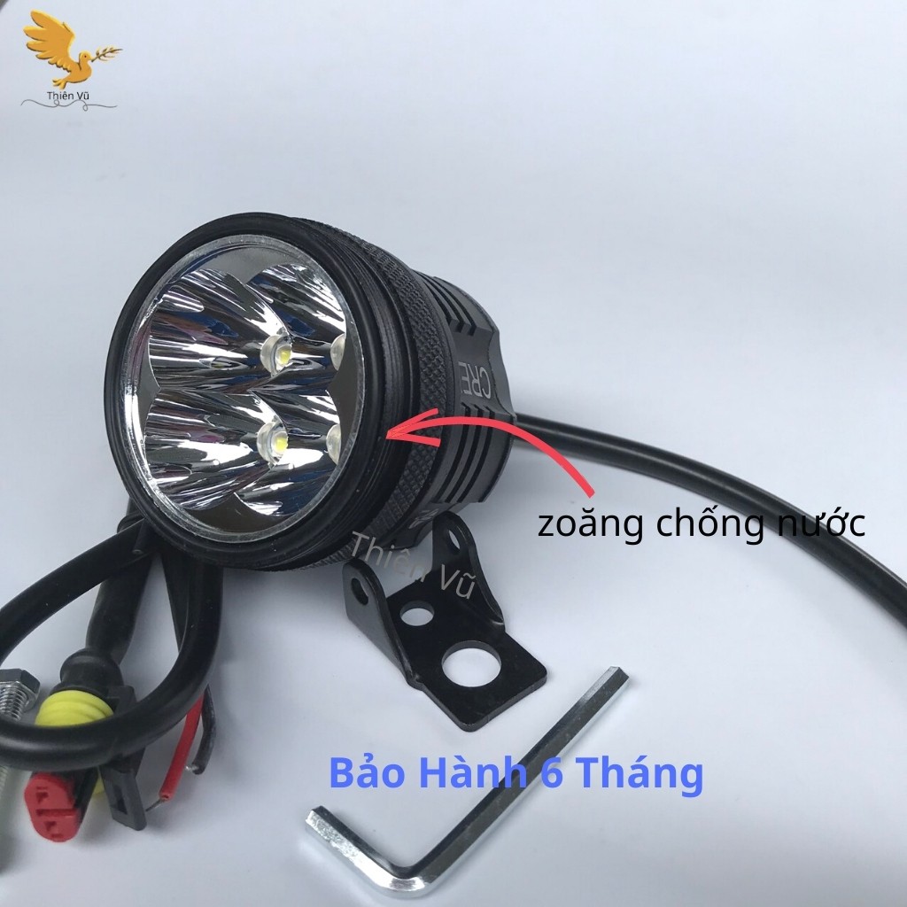 Đèn Trợ Sáng L4X CREE_Siêu Sáng_Chính Hãng Hàng Loại 1 Mẫu Mới Nhất