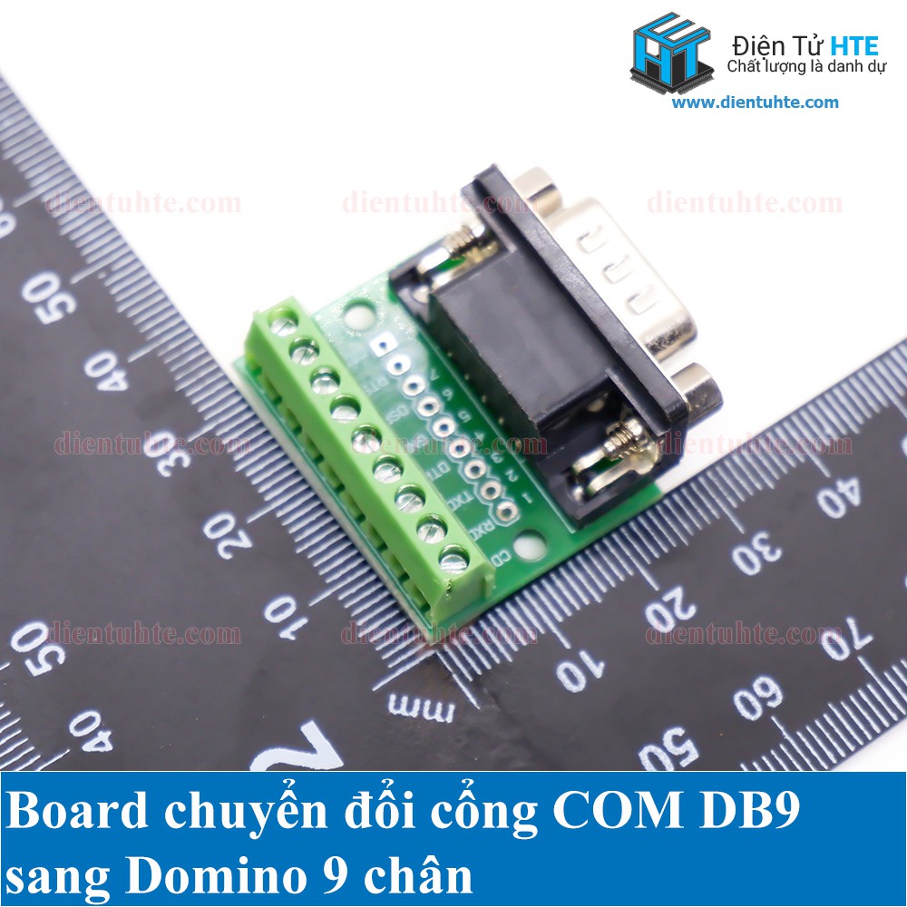 Board chuyển đổi cổng COM DB9 sang Domino 9 chân [HTE Quy Nhơn CN2]