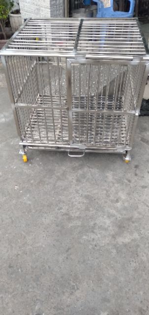 Chuồng chó inox 70*80*80 SHIP HỎA TỐC TPHCM