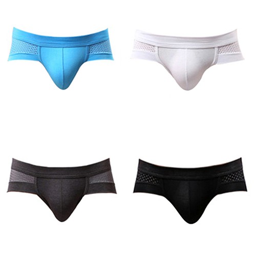&lt; Bergenmm &gt; Quần Lót Nam Phối Lưới Thoáng Khí Thời Trang