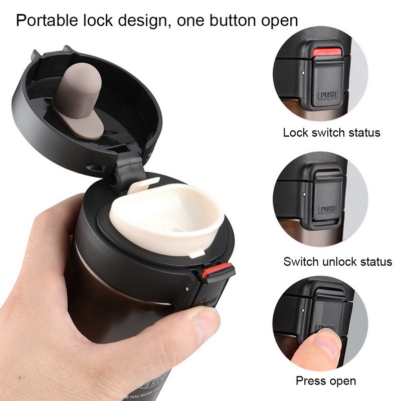 Cốc Giữ Nhiệt Bằng Thép Không Gỉ 304 Hai Lớp Dung Tích 380ml 12oz