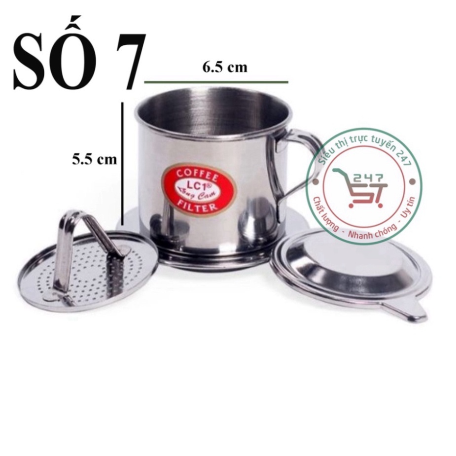 Phin cafe 7 cm Long Cam giúp cho cách pha cafe phin trở nên đơn giản hơn