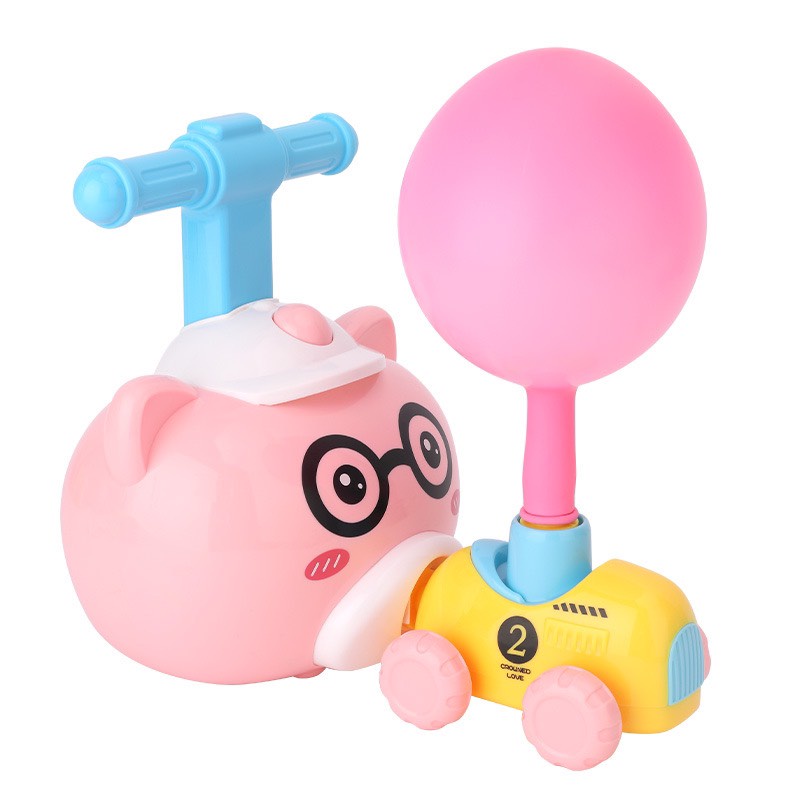 Đồ chơi xe bơm bong bóng hình thú rèn luyện trí thông minh cho bé