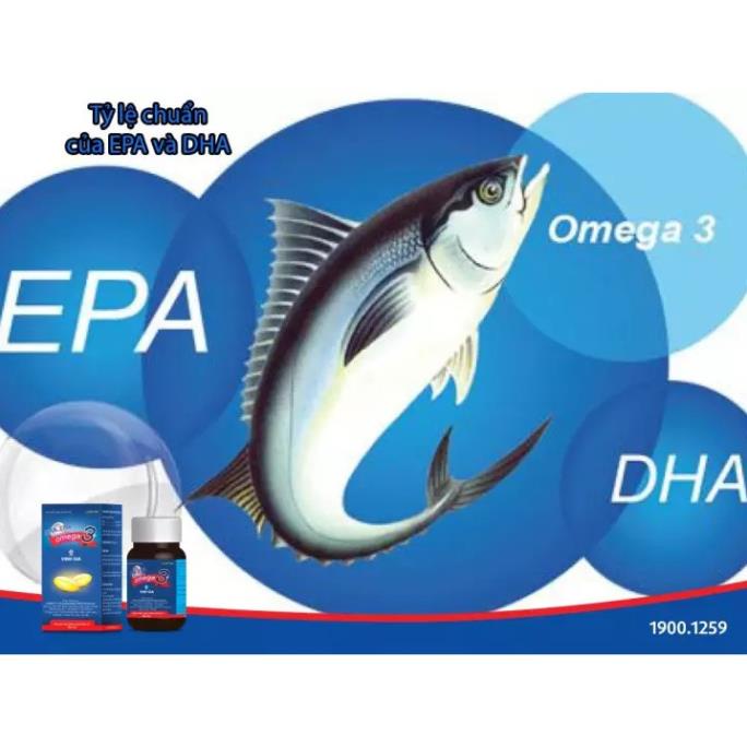 Viên uống Omega 3 Vinh Gia – Bổ sung DHA, EPA cho bà bầu và trẻ nhỏ (Lọ 100 viên)