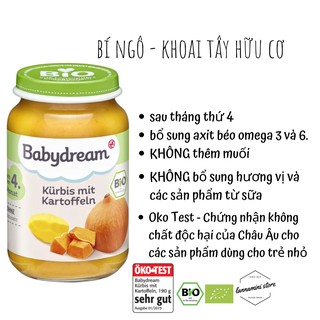 Hủ dinh dưỡng, Ăn dặm, Thực phẩm bổ sung ăn dặm cho bé từ 4 tháng tuổi - Babydream (Hàng Đức)