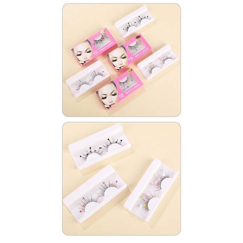 1 Cặp Lông Mi Giả 3D 7-25mm Màu Sắc Tự Nhiên Độc Đáo