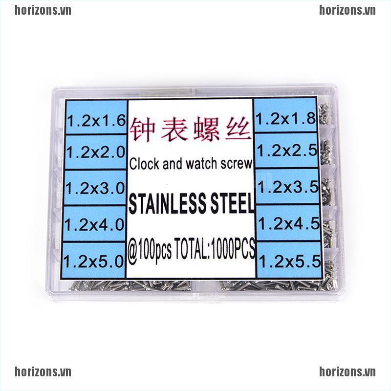 Set 1000 Ốc Vít Phụ Tùng Sửa Chữa Đồng Hồ Đeo Tay / Mắt Kính