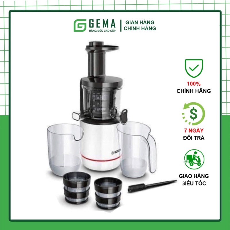 Máy ép chậm BOSCH MESM500W Công nghệ chiết xuất chậm độc đáo vận hành êm ái | nhập khẩu chính hãng Đức