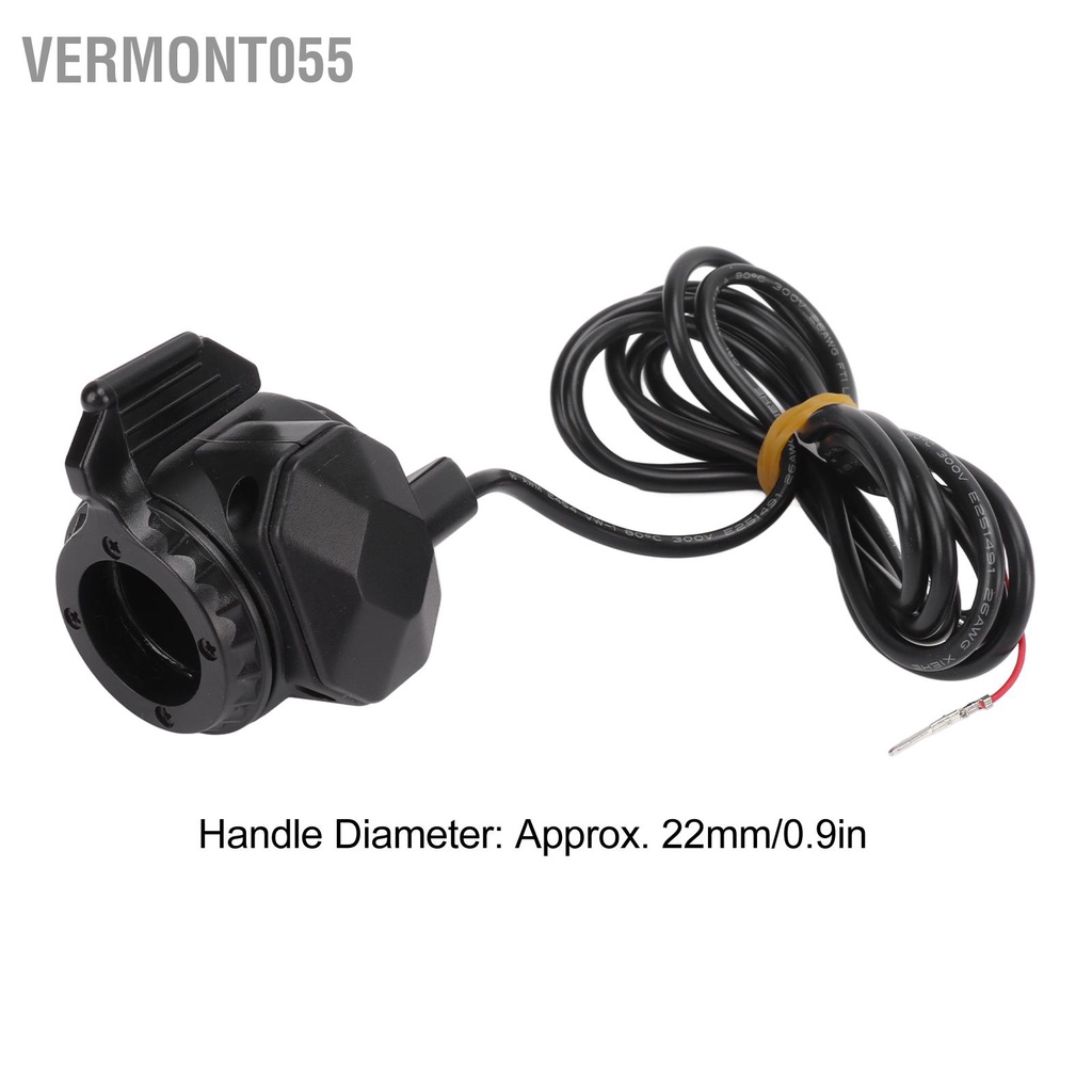 Vermont055 Tay ga điện Thumb bướm Bộ tăng tốc đáp ứng chống mài mòn cho xe đạp