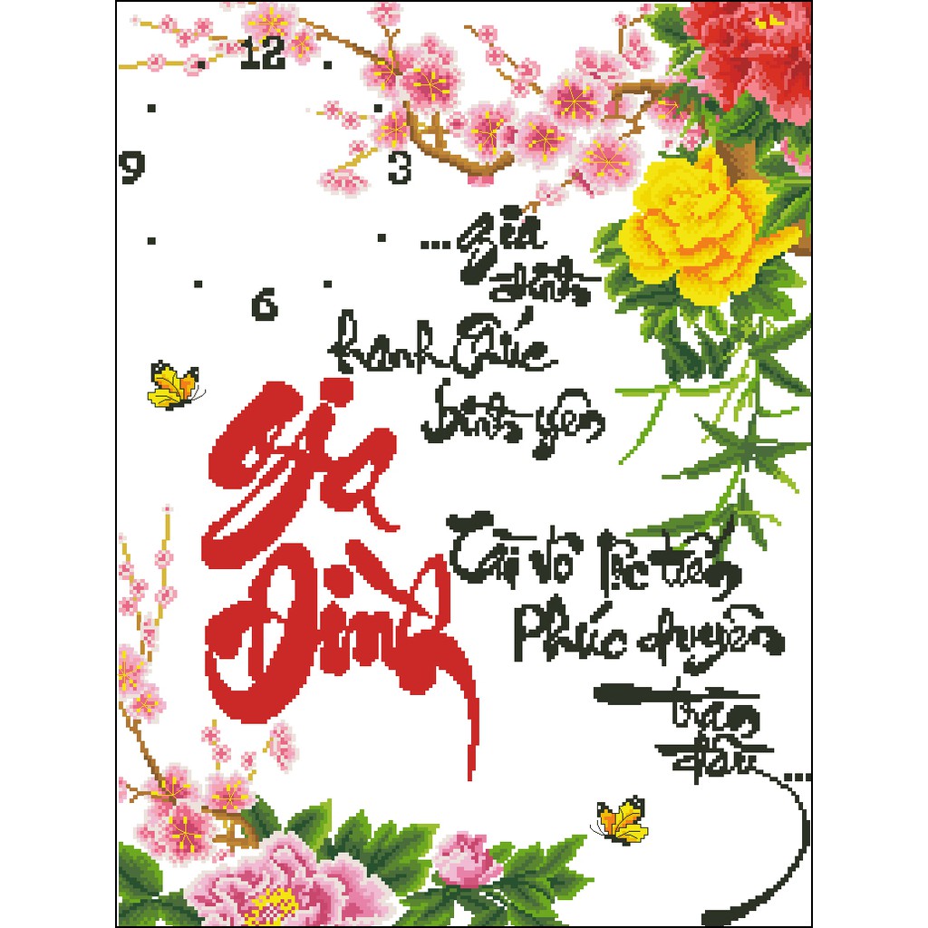 Tranh Thêu Chữ Thập DH Gia DInh 3