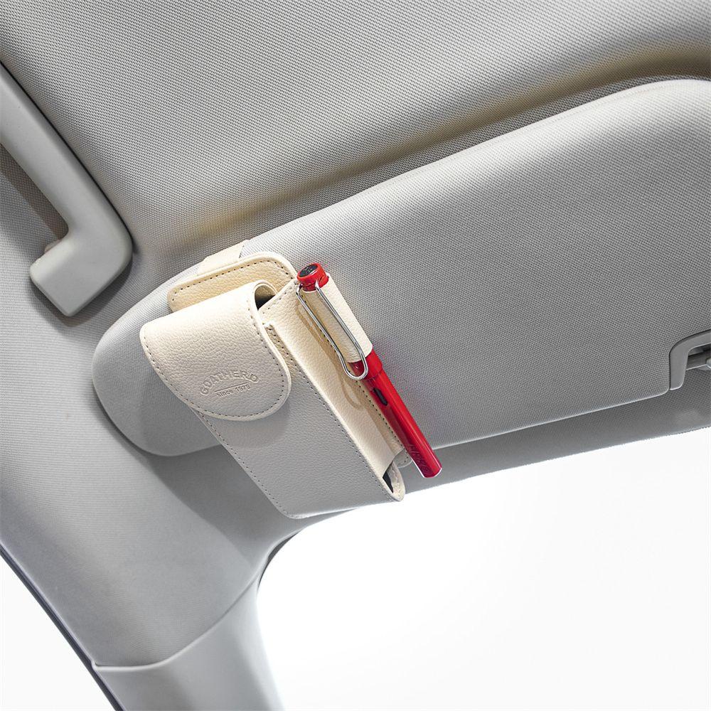 Túi Da Đựng Mắt Kính Gắn Tấm Che Nắng Xe Hơi Tiện Dụng