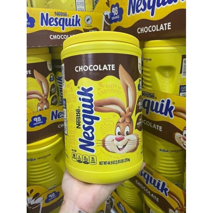 Bột socola sữa Nesquik 1.275Kg mẫu mới 2024