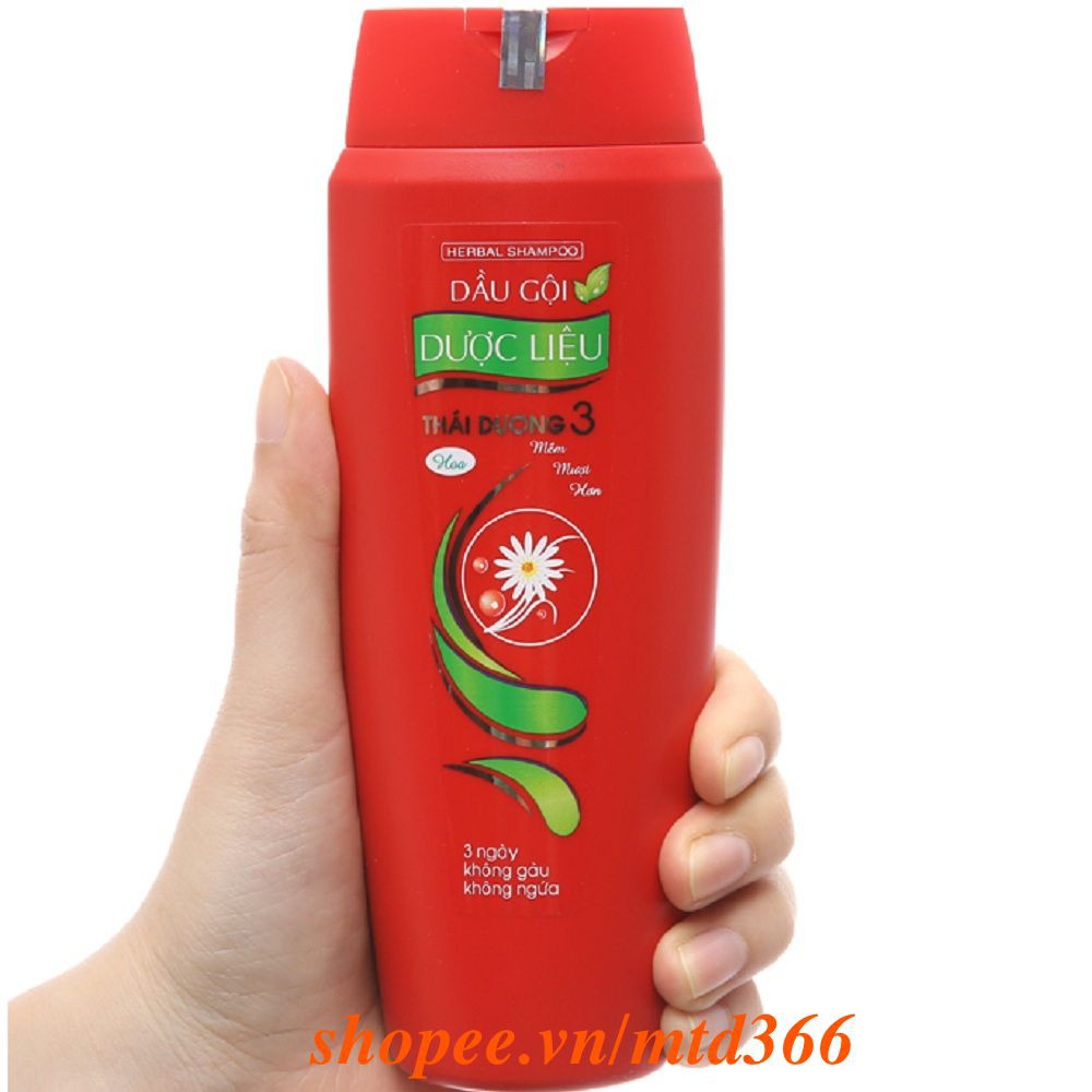 Dầu Gội Đầu 200Ml Dược Liệu Thái Dương 3 Hương Hoa Chính Hãng.