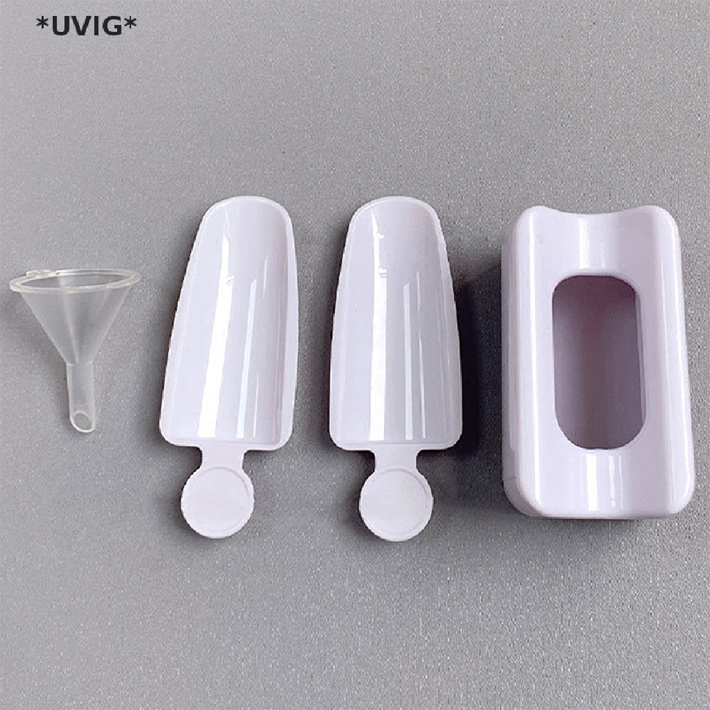 [[UVIG]] Double Layer French Powder Box Recycled Nail Powder Storage Box Portable Box [Hot Sell]