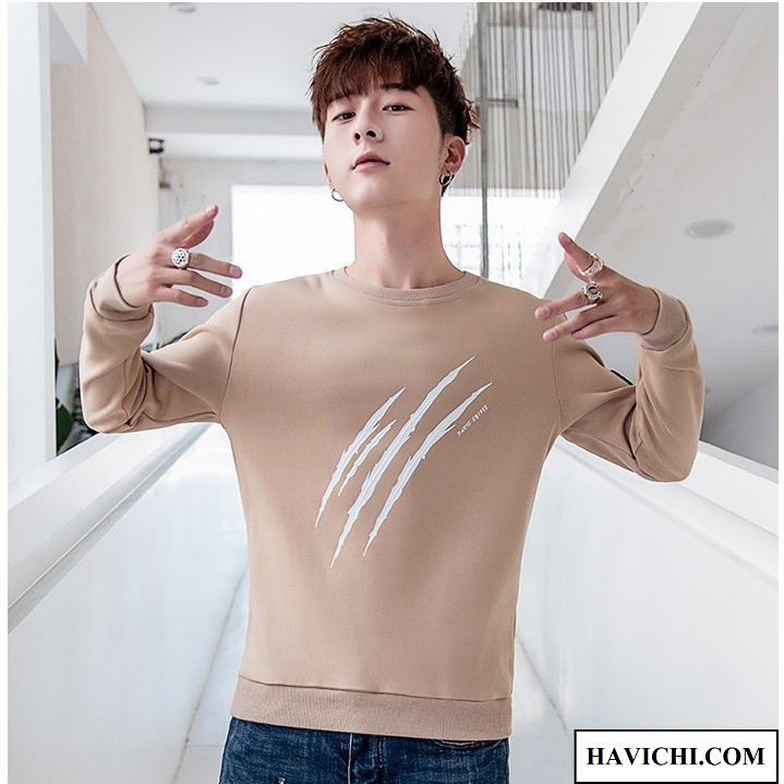 Áo thun nam tay dài 💚𝐅𝐑𝐄𝐄𝐒𝐇𝐈𝐏💚 Áo thun nam dài tay nâu be 3 gạch thoáng mát, mềm mịn, co giãn tốt | BigBuy360 - bigbuy360.vn