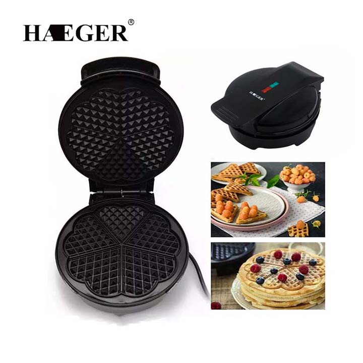 [Mã ELHADEV giảm 4% đơn 300K] Máy Làm Bánh Waffle quế, bánh tổ ong, bánh kẹp Haeger [BH 12 Tháng}