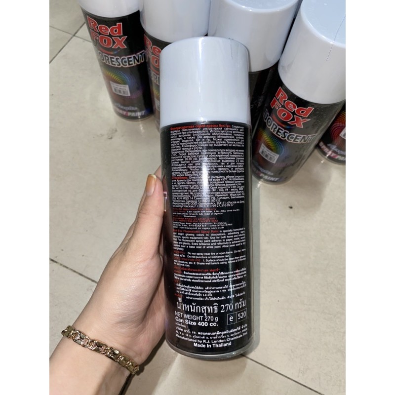 Sơn xịt trắng mờ RedFox Bosny Thái Lan