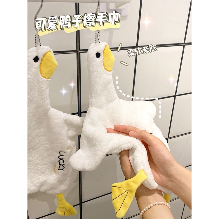 Khăn Lau Tay Treo Nhà Bếp Hình Vịt Dễ Thương