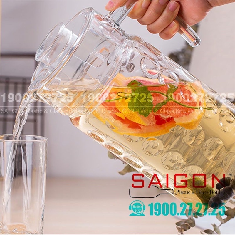 Bình Thủy Tinh xoáy 1800ml