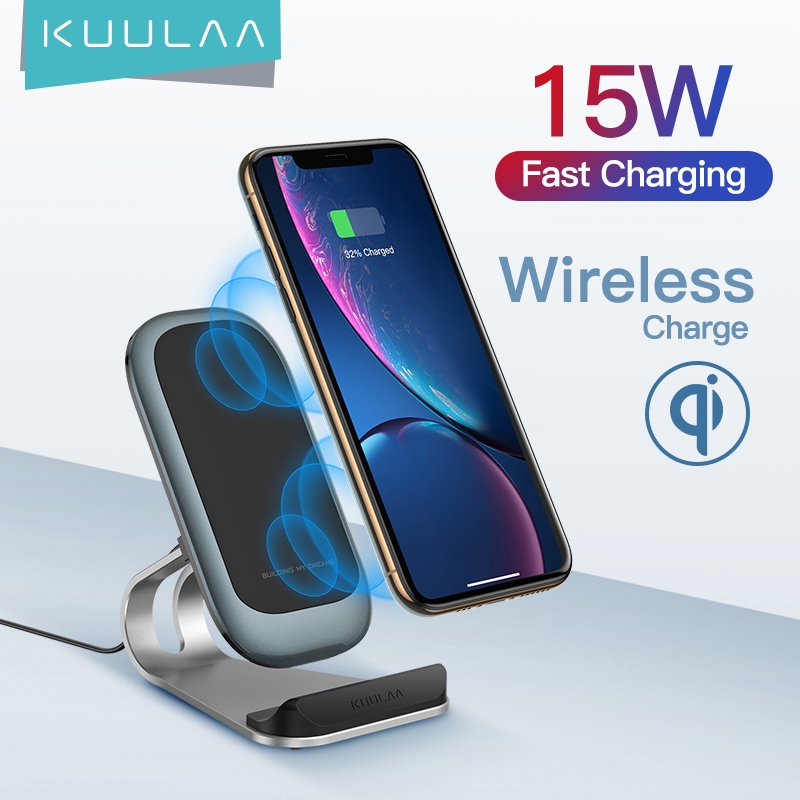 Đế Sạc Nhanh KUULAA Không Dây Cho Iphone X XS 8 XR Samsung S9 Xiaomi 10W