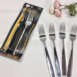 Set 4 dĩa inox ăn hoa quả cao cấp (Hàng nội địa Nhật)