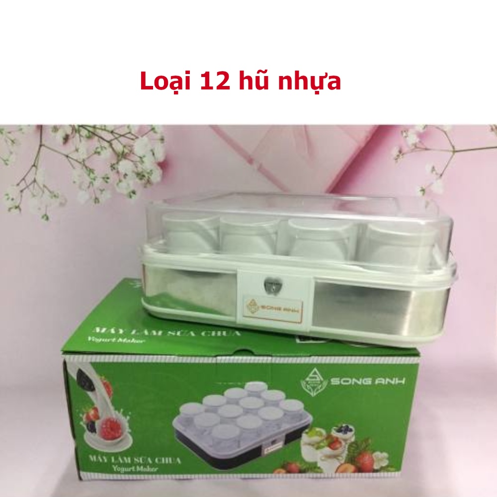 Máy làm sữa chua Song Anh 15 cốc thủy tinh máy ủ sữa chua nhanh ổn định an toàn tiện lợi