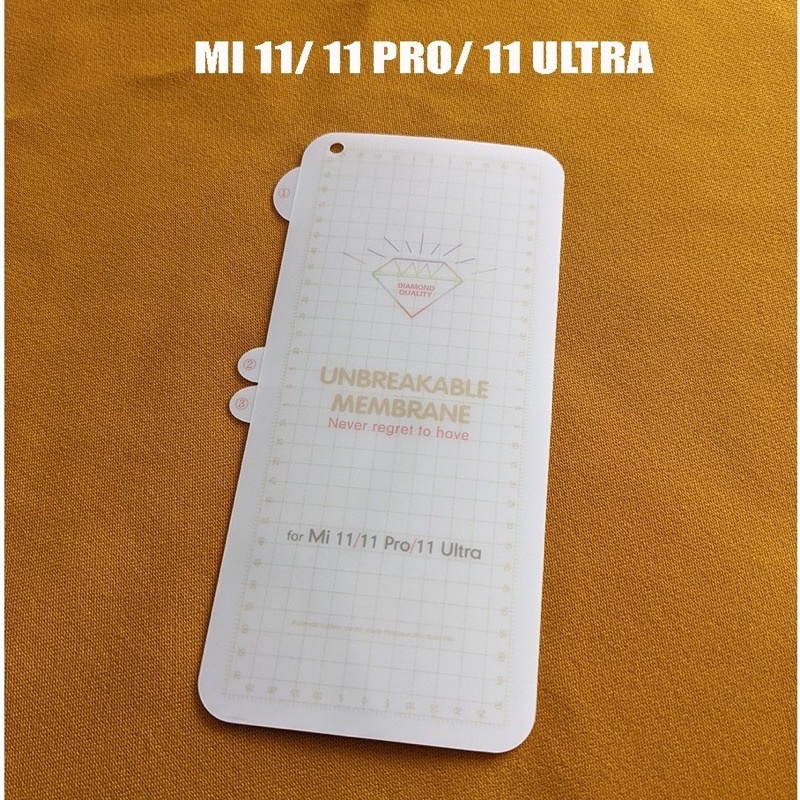 Miếng dán dẻo PPF cho Xiaomi Mi 11, Mi 11 Pro, Mi 11 Ultra Full màn hình bảo vệ máy cực tốt