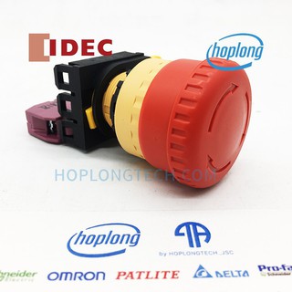 YW1B-V4E01R Nút nhấn dừng khẩn phi 22 IDEC