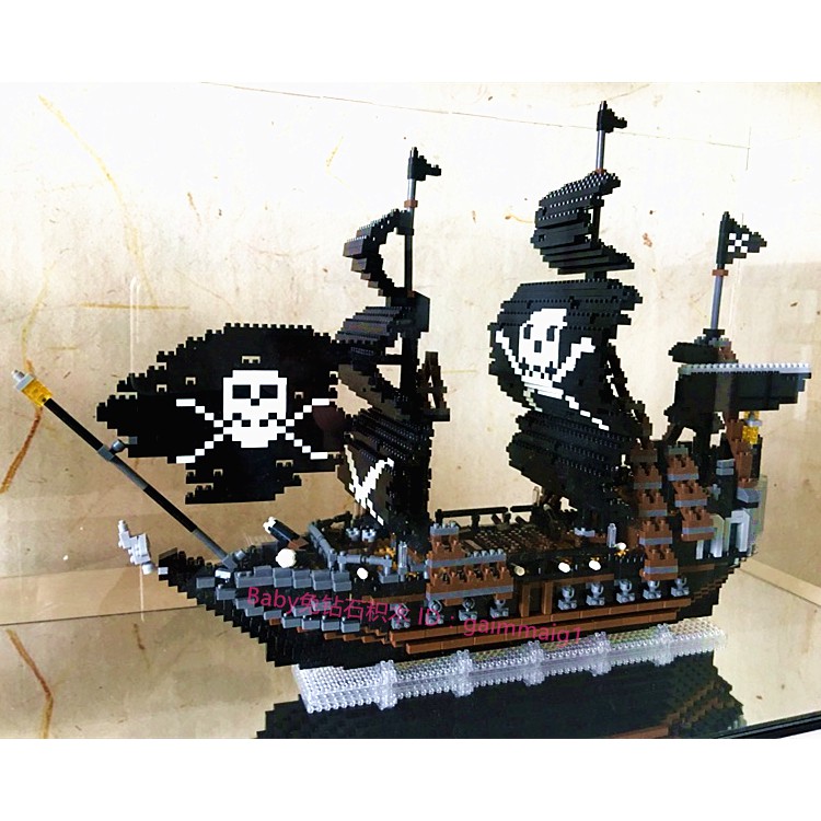 Bộ đồ chơi lắp rắp -  Bộ xếp hình, LEGO tàu ngọc trai đen Black Pearl Vùng CARIBBE