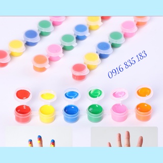 Màu nước Acrylic vỉ  6 màu 3ml (tặng kèm 1 cọ tô)