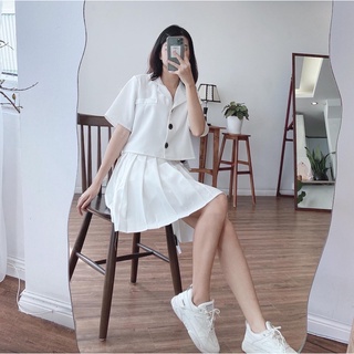 set áo + chân váy xoè